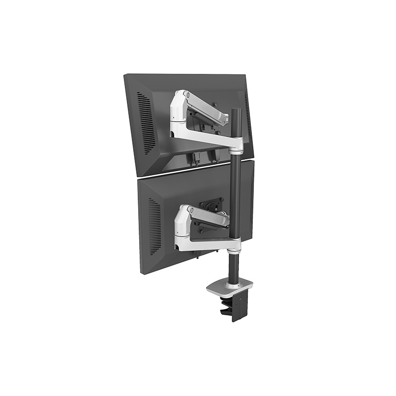 V6-2S-A Mechanical spring vertical dual monitor arm 