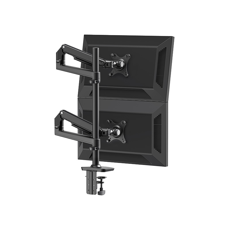 V6-2S-A Mechanical spring vertical dual monitor arm 